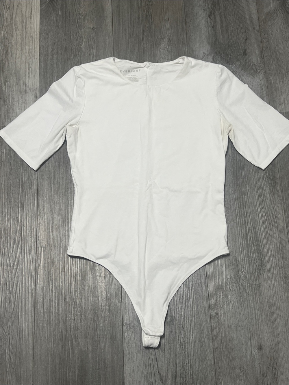 Everlane tee bodysuit / white/ size M